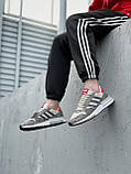 Кросівки чоловічі Adidas ZX 500 RM Grey сірі адідас осінь весна текстильні повсякденні, фото 6