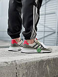Кросівки чоловічі Adidas ZX 500 RM Grey сірі адідас осінь весна текстильні повсякденні, фото 3