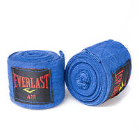 Бинти для боксу 4 метри Everlast сині пара