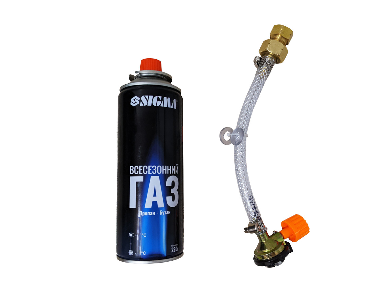 Перехідник для заправки цангових балонів 220 грам від польських балонів, адаптер для заправки балончиків