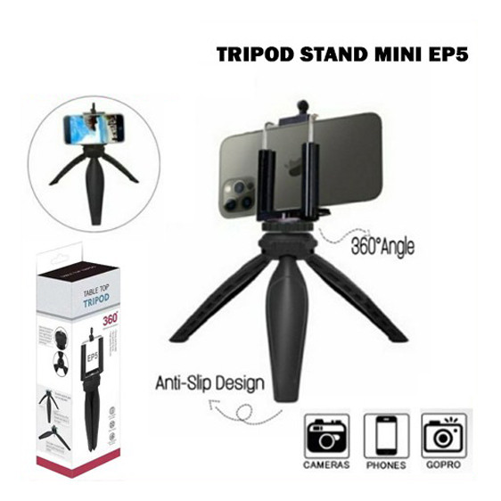 Тринога Tripod EP5 настільний трипод, штатив 360° + кріплення телефону