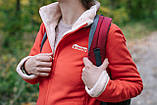 Жіноча куртка флісова Tramp Бія Червоний/Беж M, фото 2