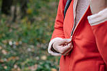 Жіноча куртка флісова Tramp Бія Червоний/Беж M, фото 3