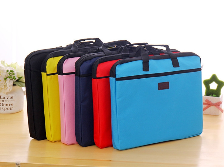 Рожева сумка А4 з тканини для документів код товару 10722