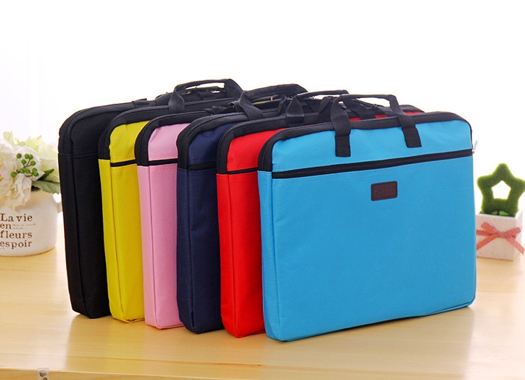 Чорна сумка А4 з тканини для документів код товару 10725