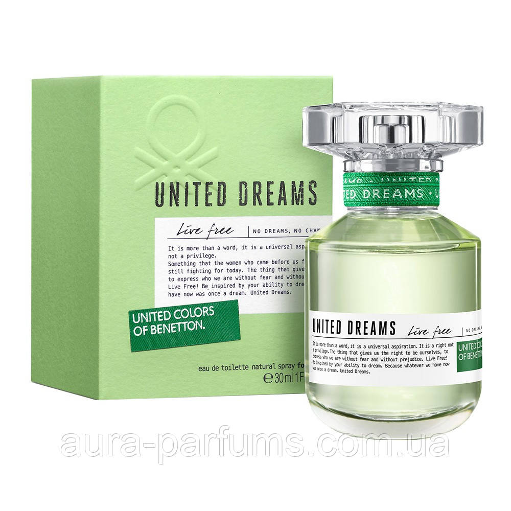 Жіночі парфуми Benetton United Dreams Live Free Туалетна вода 80 ml/мл оригінал