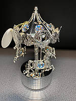 Музична фігурка Сваровскі з ребрами "Карусель" з цв.кристалами AR-1311/1, фото 2