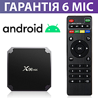 Приставка Смарт ТВ X96 Mini 2/16Gb, медіаплеєр Smart TV Box, тв бокс на андроїд