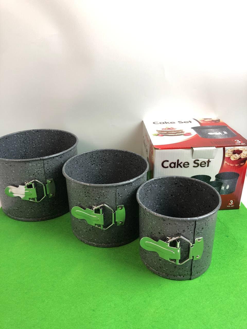 Форми з гранітний покриттям для випічки Cake Set A-plus 12,5/14,8/16,3