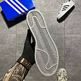 Чоловічі / жіночі кросівки Adidas Superstar Black White, унісекс чорно-білі шкіряні кросівки адідас суперстар, фото 6