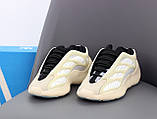 Кросівки Adidas Yeezy 7OO VЗ Azael "Жовті з білим" р. 37-38 світяться в темряві, фото 8