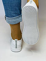 K.lasiya. Жіночі кеди-кросівки білі на платформі. Натуральна шкіра. Розмір 36 37 38, фото 2