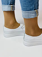 K.lasiya. Жіночі кеди-кросівки білі на платформі. Натуральна шкіра. Розмір 36 37 38, фото 7
