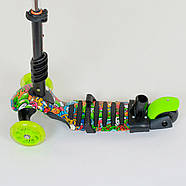 Самокат триколісний 5в1 з батьківською ручкою Best Scooter 97630 абстракція, фото 4
