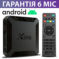 Приставка Смарт ТВ X96Q 2/16Gb, медіаплеєр Smart TV Box, тв бокс на андроїд