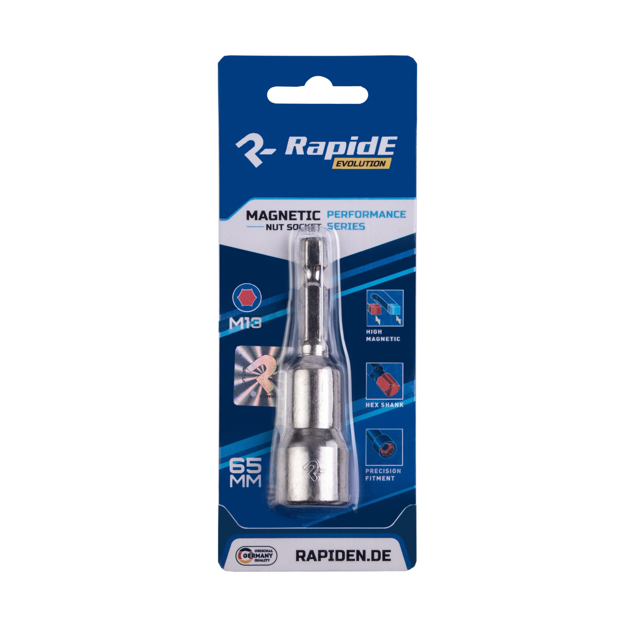 Біта-головка Rapide 6x65mm для покрівельних шурупів (Голівка шестигранна), фото 1