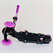 Самокат триколісний 5в1 з батьківською ручкою Best Scooter 13400 абстракція, фото 6