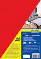 Обкладинка для біндеру А4 картонна під шкіру червона