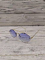 Солнцезащитные очки голубые  без рамочные
