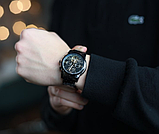 Якісний крутий чоловічий годинник з автопідзаводом, Модний чоловічий чоловічий годинник чорний, фото 2