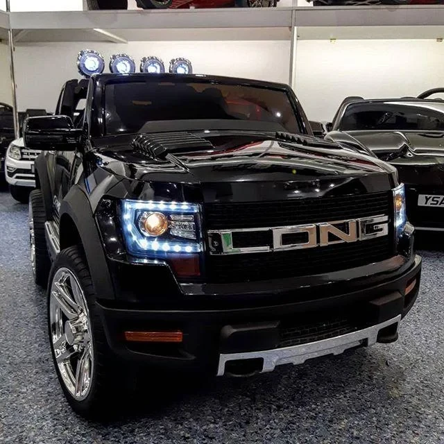 Дитячий електромобіль Ford Long чорний на акумуляторі, фото 1