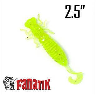 LARVA LUX 2.5" (63 мм) 7 шт. Силікон Fanatik 024
