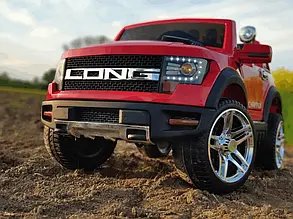 Дитячий електромобіль Ford Long червоний на акумуляторі