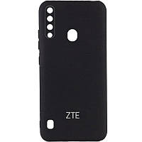 Чехол Silicone Cover My Color Full Camera для ZTE Blade A7 Fingerprint (2020) Черный