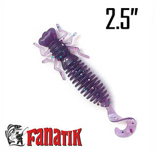 LARVA LUX 2.5" (63 мм) 7 шт. Силікон Fanatik 008