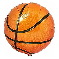 Фольгированный шарик КНР 18"(45 см) Круг Мяч баскетбольный