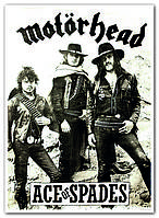 Motörhead Ace of Spades четвёртый студийный альбом британской хеви-метал-группы плакат