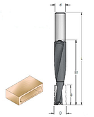 Фреза циліндрична для вибірки пазів під дверні та меблеві замки D = 16 мм, хвостовик = 12 мм, L = 170 мм