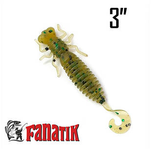 LARVA LUX 3" (75 мм) 6шт. Силікон Fanatik 005