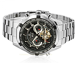 Оригінальний чоловічий годинник з автопідзаводом, Класичний механічний чоловічий годинник сірий, фото 5