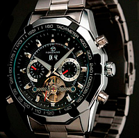 Оригінальний чоловічий годинник з автопідзаводом, Класичний механічний чоловічий годинник сірий