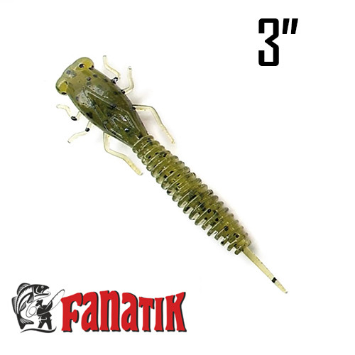 X-LARVA 3" (75 мм) 6 шт. Силікон Fanatik 001