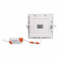 Світильник точковий врізний ЕВРОСВЕТ 9Вт квадрат LED-S-150-9 6400К 000038840, фото 3