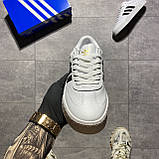 Чоловічі / жіночі кросівки Adidas Samba White Black, чорно-білі шкіряні кросівки адідас самба, фото 8