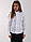 Біла жіноча блуза-сорочка з рюшами Р08, фото 10