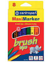 Набір фломастерів Centropen Brush 8 шт.