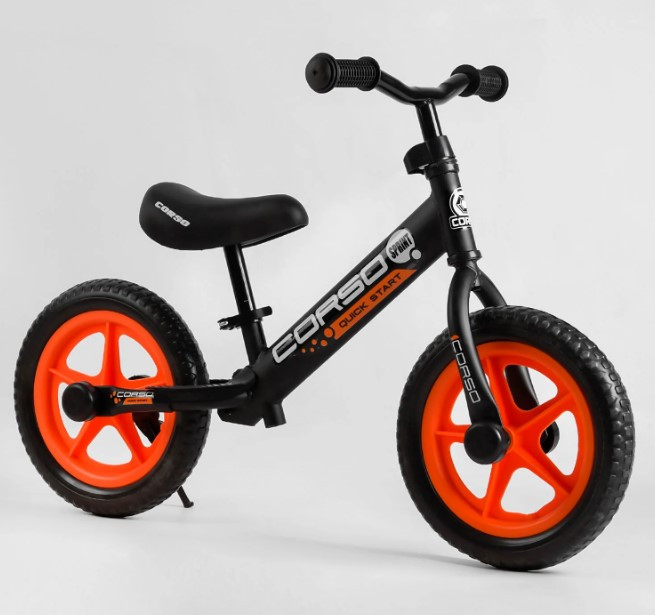 Велобіг для дітей 2 3 4 роки Corso 06506 колеса 12 піна, сталева рама, підставка для ніг, підніжка