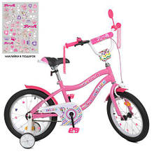 Велосипед дитячий для дівчаток PROF1 Unicorn Y16241, колеса 16 дюймів