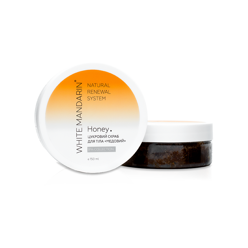 Цукровий скраб для тіла White Mandarin 150 мл | скраб-масло Медовий SPA collection | скраб для тіла