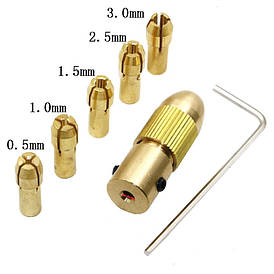 Цанговий Патрон на вал 2,0 мм ( 0.5, 1.0, 1.5, 2.5, 3.0 мм) для микродрели PCB