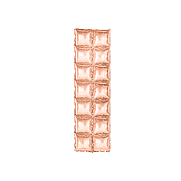 Фольгированная стена для фотозоны "Кубики" 39" (100х28 см), розовое золото