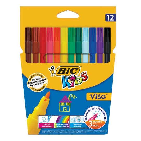 Набір фломастерів Kids Visa BIC 12 шт