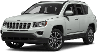 Багажник на дах JEEP Compass SUV 2011-2017 поперечки на інтегрований рейлінг JEEP Compass Кенгуру