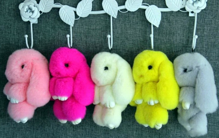 Брелок з хутра Кролика 15см, фото 1