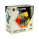 Лампа світлодіодна для фар CYCLONE LED H9 6000K 4800LM TYPE 32 2 шт комплект, фото 6