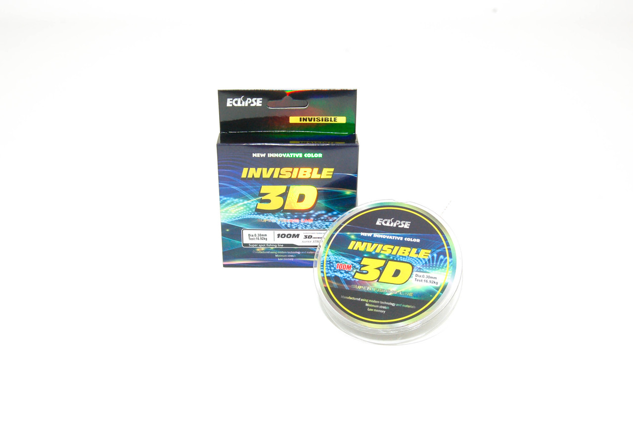 Волосінь Eclipse 3D Invisible 100м 0,25 мм 13,1 кг